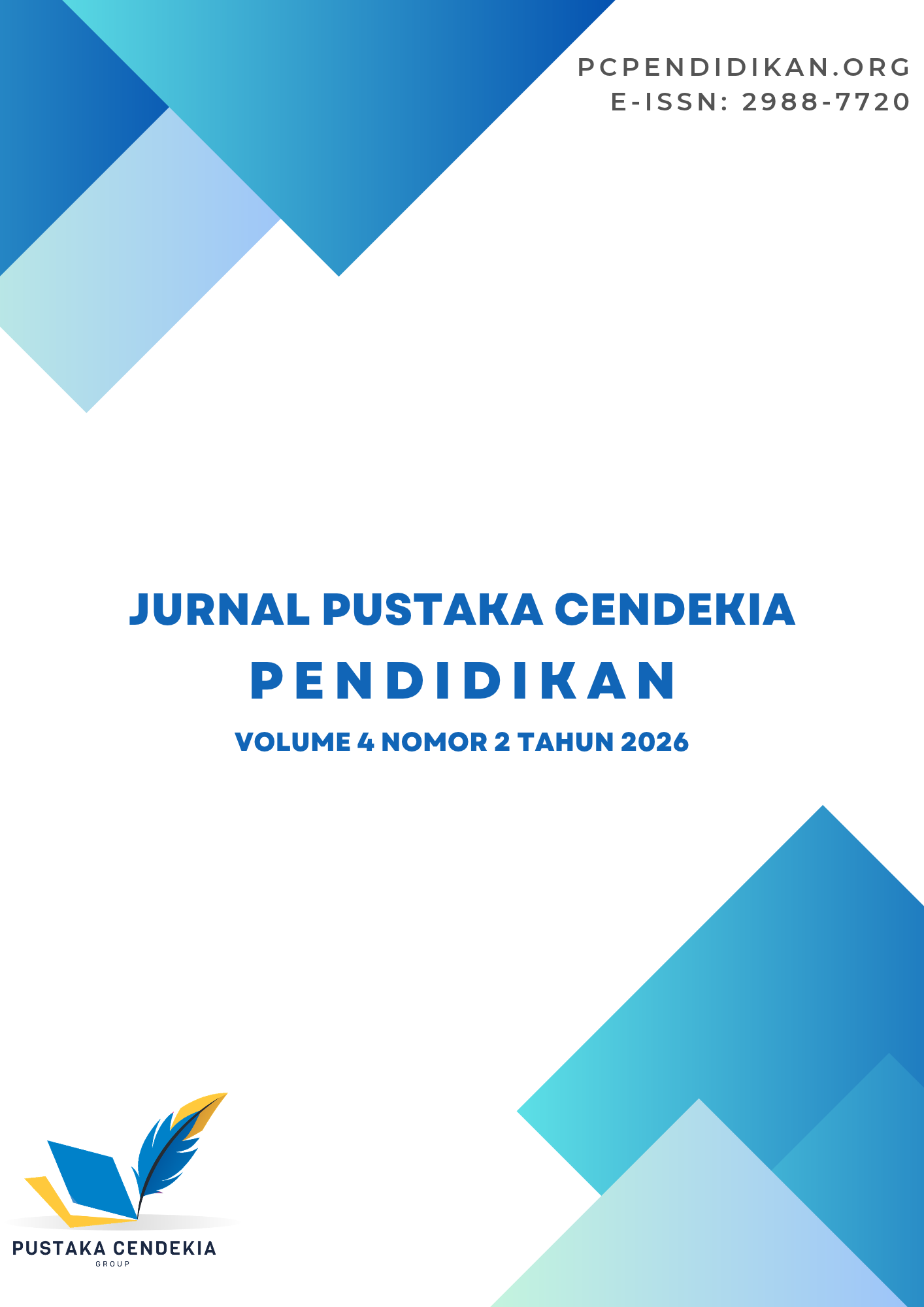 					View Vol. 4 No. 2 (2026): Jurnal Pustaka Cendekia Pendidikan, Volume 4 Nomor 2, September-Desember 2026
				
